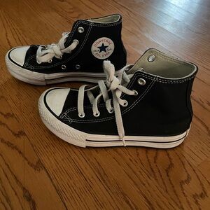 Converse Kids Black and White High-Top Sneakers
